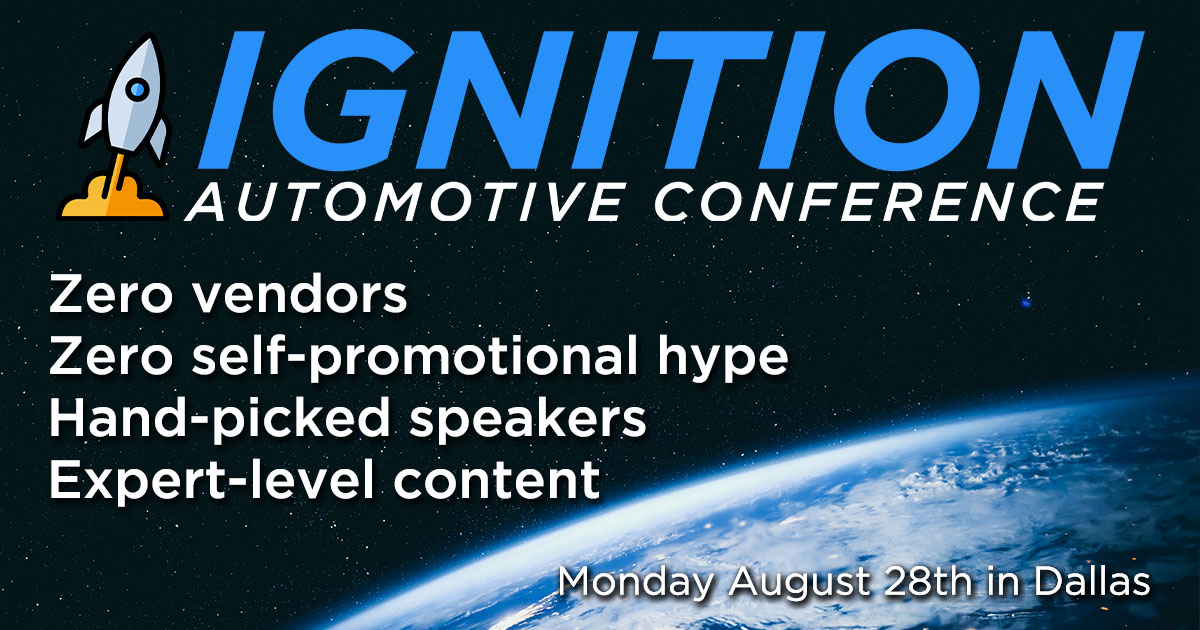 Ignition the reinvention of automotive conferences August 28th in